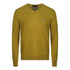 Aquascutum Check A Logo Dark Yellow V-Neck Jumper - Nova Clothing