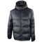EA7 Plain Black Hooded Jacket