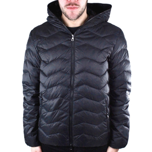 EA7 Black Full Zip Closure Jacket