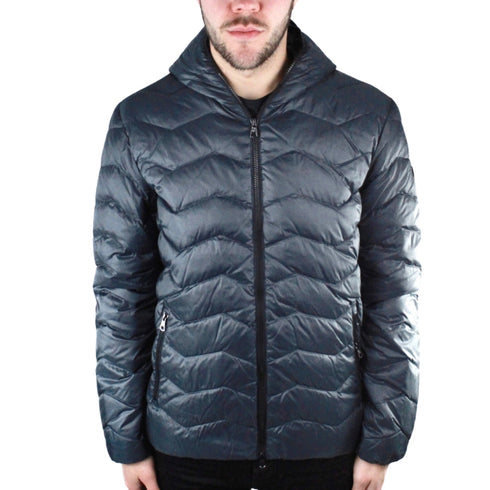 EA7 Dark Blue Full Zip Closure Jacket