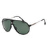 Carrera 1034/S 0003 UC Matte Black / Green Polarized Sunglasses One Size