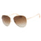 Banana Republic Brown SF PZ Lens Light Gold Sunglasses One Size