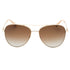 Banana Republic Brown SF PZ Lens Light Gold Sunglasses One Size