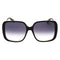 Marc Jacobs Dark Grey SF Lensed Black Frame Sunglasses One Size