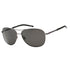 Tommy Hilfiger Grey PZ Lens Matte Dark Ruthenium Silver Sunglasses One Size