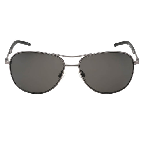Tommy Hilfiger Grey PZ Lens Matte Dark Ruthenium Silver Sunglasses One Size