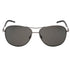 Tommy Hilfiger Grey PZ Lens Matte Dark Ruthenium Silver Sunglasses One Size