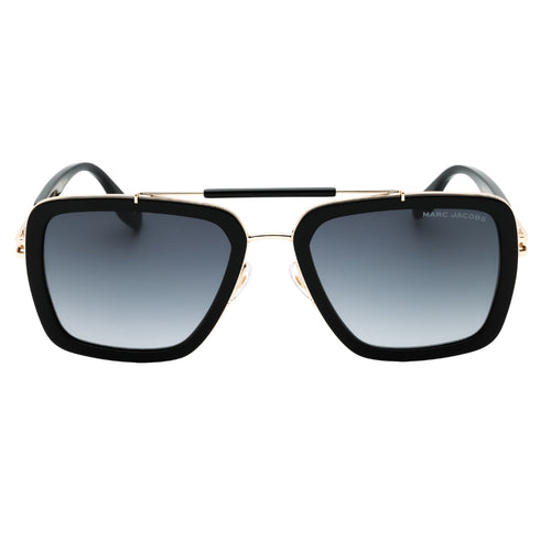 Marc Jacobs MARC 674/S 0807 9O Black/Gold/Grey Gradient Sunglasses Male One Size