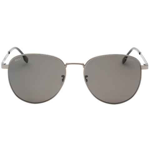 Hugo Boss BOSS 1536/F/S 0R80 M9 MT DK RUTHENIUM / GREY PZ Sunglasses Male One Size