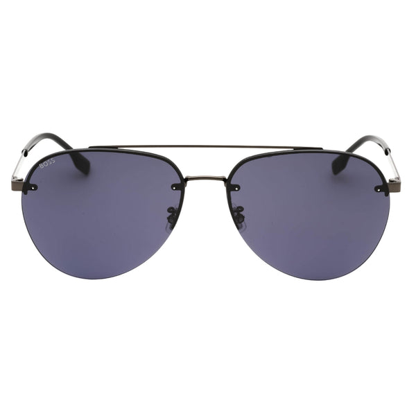 Hugo Boss BOSS 1537/F/SK 0V81 IR DK RUTHENIUM BLACK/GREY Sunglasses Male One Size