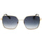 Moschino Love Mol075/S 0000 9O Rose Gold/Dark Grey Sf Sunglasses 56X17X140 One Size