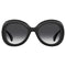 Moschino Bold Rounded Frame Black Sunglasses MOS162 0807 9O
