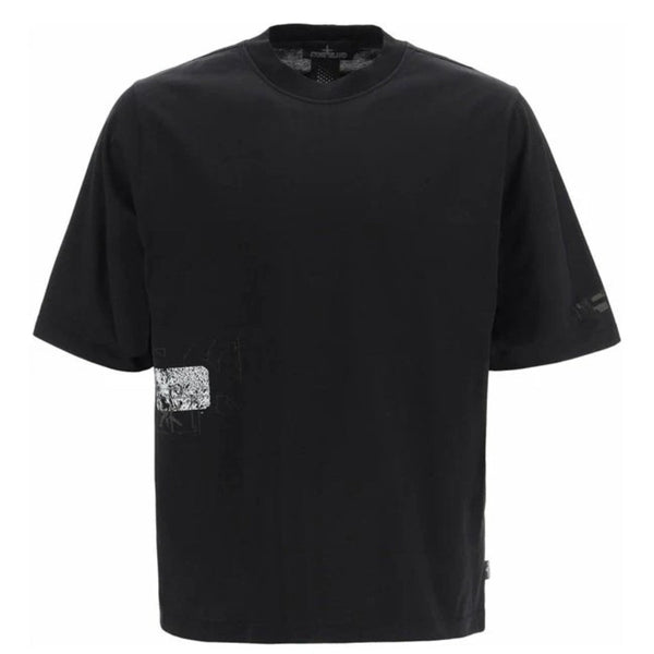 Stone Island Shadow Project Patch Design Black T Shirt