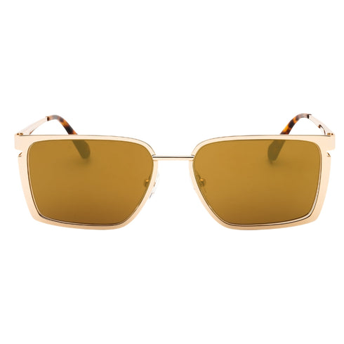 Off-White Yoder 7676 Gold / Gold Mirror Sunglasses One Size
