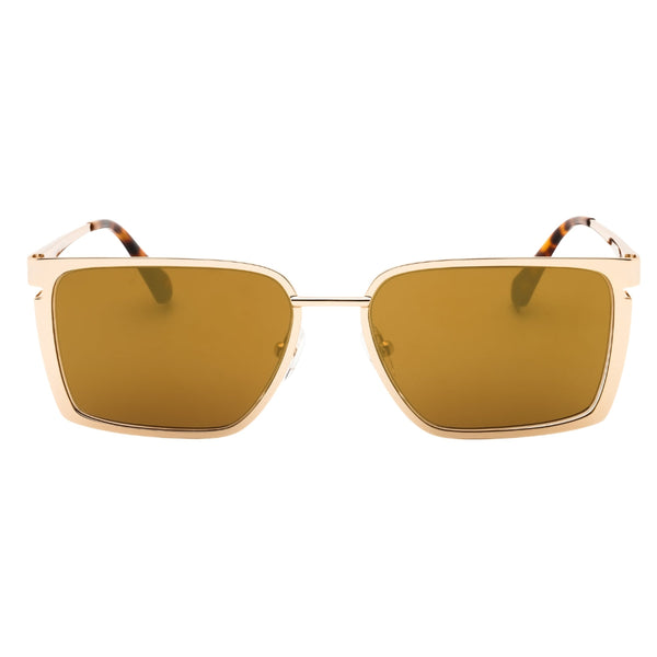 Off-White Yoder 7676 Gold / Gold Mirror Sunglasses One Size