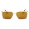 Off-White Yoder 7676 Gold / Gold Mirror Sunglasses One Size