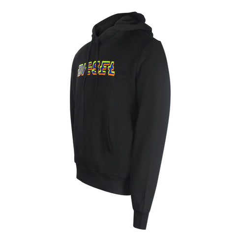 Diesel S-GINN-HOOD 2-C FELPA RIAJH 900 Black Hoodie M S