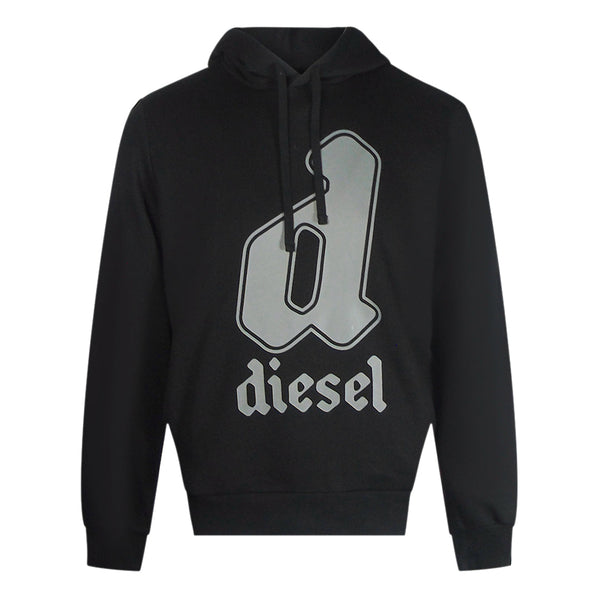 Diesel S-GINNOUT 13-A FELPA RIAJH 900 Black Hoodie M S
