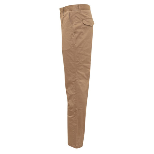 BURBERRY 8055173 Burberry Shilton Cotton Chino Trousers CAMEL (Beige) CHINO TROUSERS MALE W36 / 32L