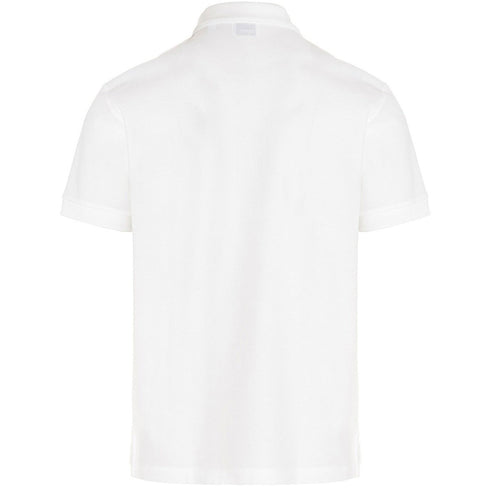 Burberry Branded Circle Logo White Polo Shirt