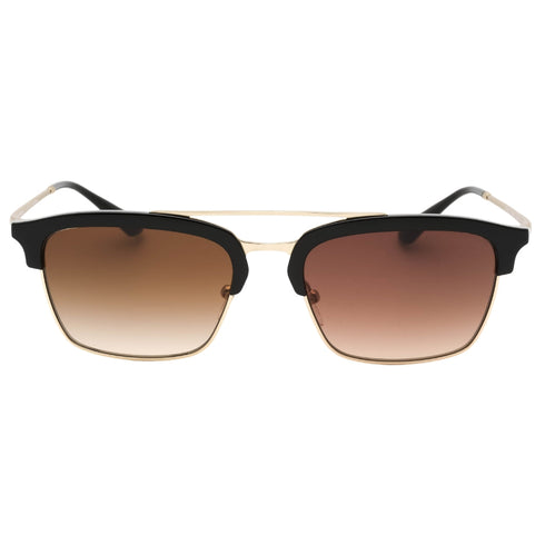 Emporio Armani 0EA4228 300213 Shiny Black/Matte Pale Gold / Brown Gradient Sunglasses One Size