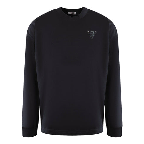 Ice Iceberg S1M-E03163419000 Black Crewneck Jumper Mens M