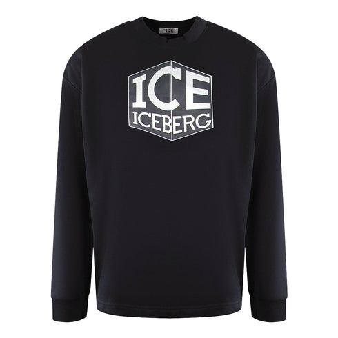 Ice Iceberg S1M-E01163419000 Black Crewneck Jumper Mens S