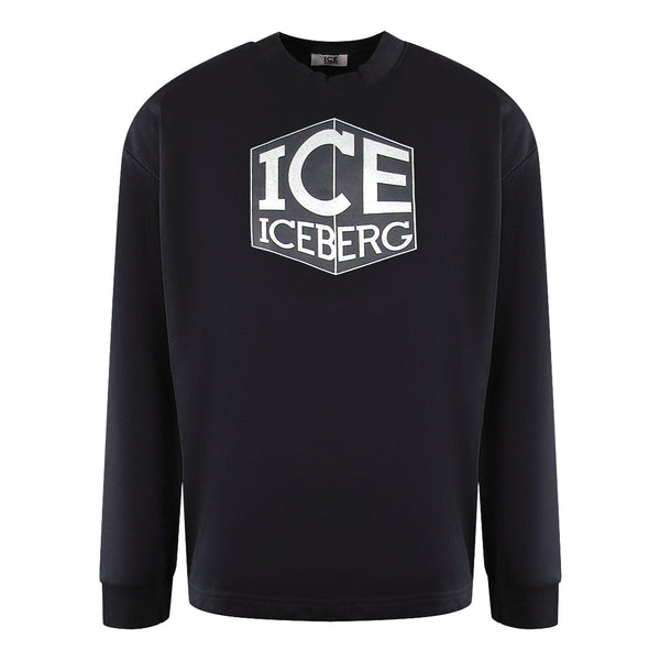 Ice Iceberg S1M-E01163419000 Black Crewneck Jumper Mens S