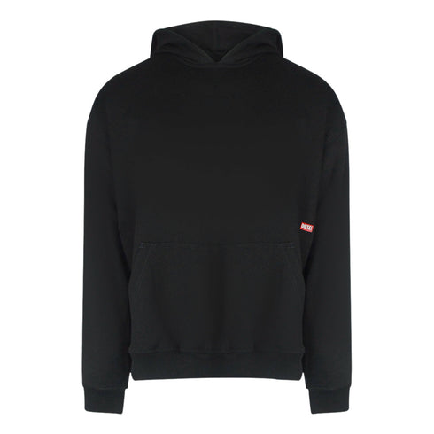 Diesel S-BOXT-HOOD-N8 FELPA 9XX Black Hoodie Mens S
