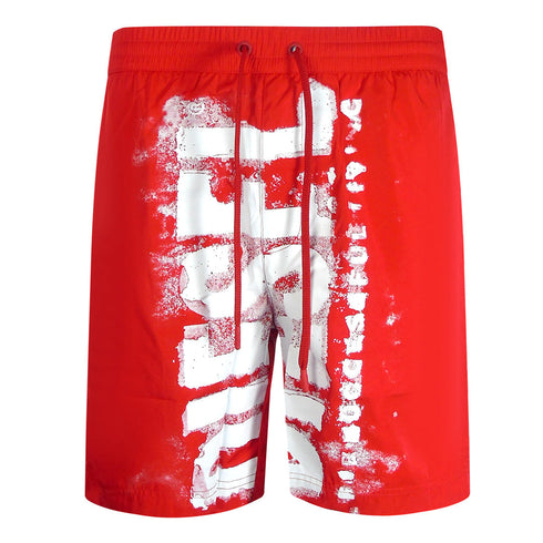 Diesel BMBX-POWEL-47.5 CALZONCINI 42A Red Beach Shorts Mens S