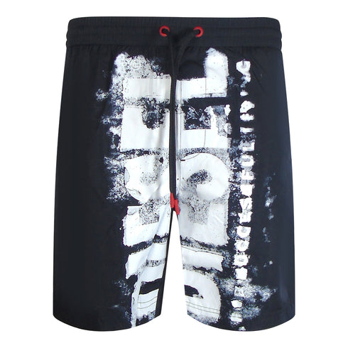 Diesel BMBX-POWEL-47.5 CALZONCINI E0013 Black Beach Shorts Mens M