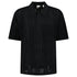 BURBERRY 8070313 Tristam Check Knitted Polo Black BLACK POLO SHIRT MALE XL