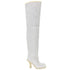 BURBERRY 8074716 Burberry Thigh High Roberta Boots FOAM/BUTTER (Light Grey) THIGH HIGH BOOTS WOMENS UK 3