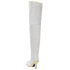 BURBERRY 8074716 Burberry Thigh High Roberta Boots FOAM/BUTTER (Light Grey) THIGH HIGH BOOTS WOMENS UK 3
