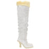 BURBERRY 8074716 Burberry Thigh High Roberta Boots FOAM/BUTTER (Light Grey) THIGH HIGH BOOTS WOMENS UK 3
