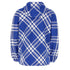 BURBERRY 8077178 Burberry Check-Pattern Hooded Zip-Up Jacket KNIGHT IP CHECK (Blue) JACKET MALE XL