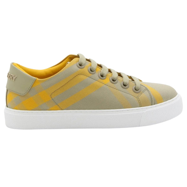 BURBERRY 8077381 Burberry Albridge Lace Up Sneakers HUNTER IP CHECK (Beige) TRAINERS Womens UK 7