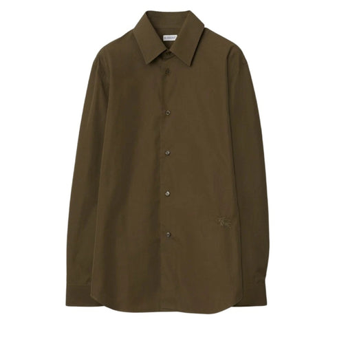 BURBERRY 8077836 Burberry EKD Cotton Shirt Military MILITARY (green) CASUAL SHIRT MALE M