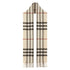 BURBERRY 8077884 The Burberry Check cashmere scarf Beige SCARF MALE One Size