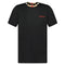 Burberry Pattern Collar Black Oversized T-Shirt S