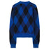 BURBERRY 8078750 Burberry Large Check Crew Knit KNIGHT IP PATTERN (BLUE/BLACK) SWEATSHIRT MALE M