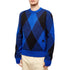 BURBERRY 8078750 Burberry Large Check Crew Knit KNIGHT IP PATTERN (BLUE/BLACK) SWEATSHIRT MALE M
