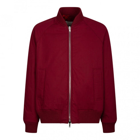 BURBERRY 8078906 Reversible check-print bomber jacket RIPPLE IP CHECK (Red) JACKET MALE L