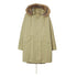 BURBERRY 8079197 Faux Fur Cotton Parka HUNTER (Light Green) PARKA Womens S