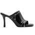 BURBERRY 8080259 Burberry Peep Heeled Mules BLACK PEEP SANDAL WOMENS UK 5