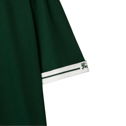 BURBERRY 8081301 Burberry EKD stripe-trim cotton T-shirt IVY (Dark Green) T-SHIRT MALE XL