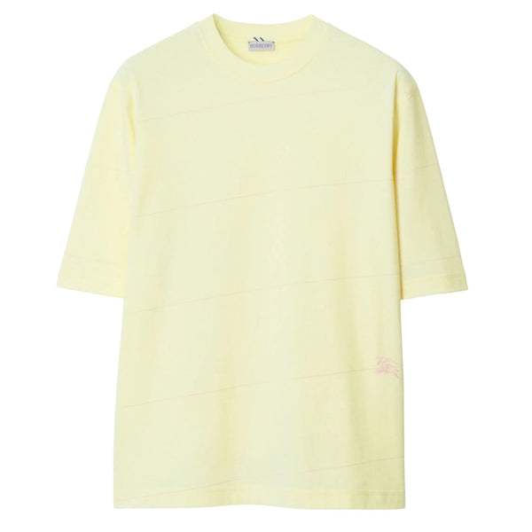 BURBERRY 8082027 Burberry Striped T-Shirt SHERBET (Yellow) T-SHIRT MALE S