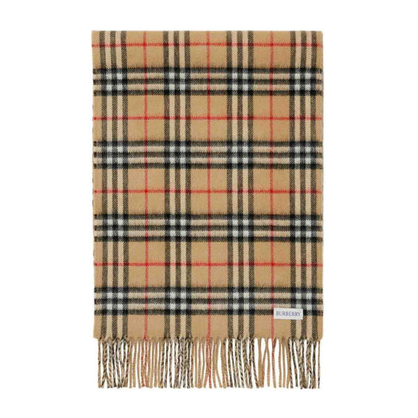 BURBERRY 8082480 Burberry Beige Cashmere Scarf ARC BEIGE SCARF MALE One Size