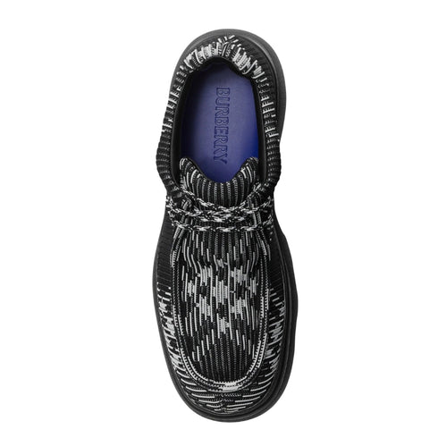 BURBERRY 8083408 Burberry Checked Creeper round-toe derby Trainers BLACK IP CHECK Trainers MALE UK 10