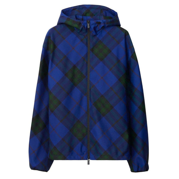 BURBERRY 8083618 Burberry House Check hooded jacket Blue JACKET MALE L